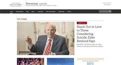Desktop Screenshot of mormonnewsroom.org.au